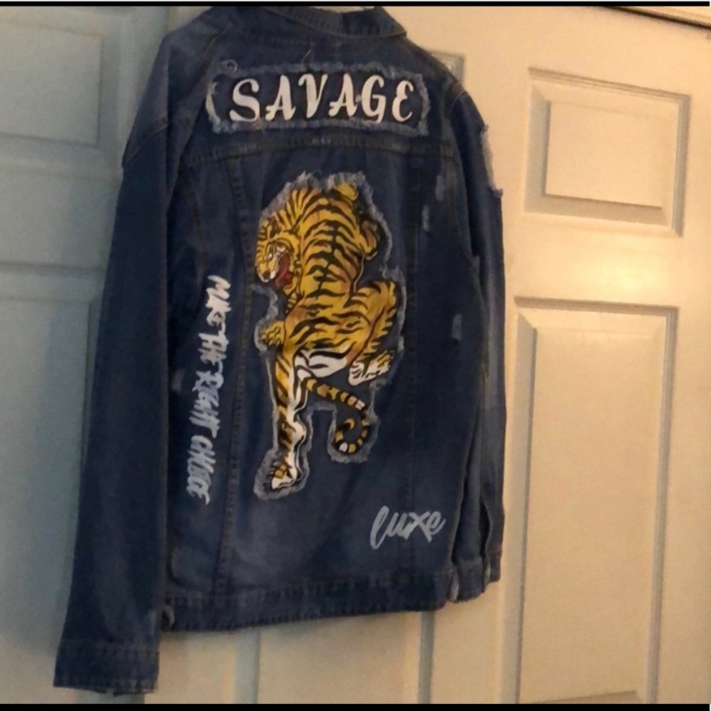 Savage denim jacket. Only worn once. Unisex